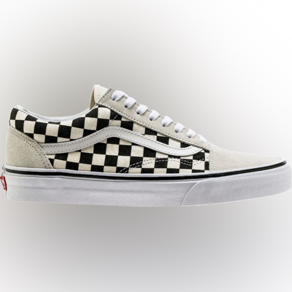 VANS — checkered suede sneakers